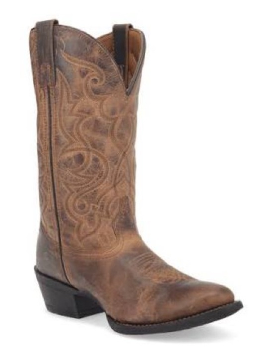Laredo Shoes - Laredo Maddie Distressed Brown Cowboy Boots